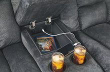 Load image into Gallery viewer, Capehorn - Granite - DBL Rec Loveseat w/Console