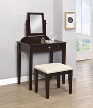 Load image into Gallery viewer, Beige - 2-piece Vanity Set Espresso And Beige