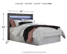Load image into Gallery viewer, Baystorm - Gray - Queen Panel Headboard