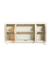 Load image into Gallery viewer, Rectangular 4-door Accent Cabinet White And Gold