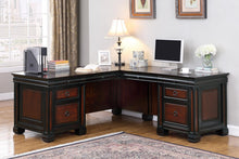 Load image into Gallery viewer, Tate Collection - Tate L-shaped Office Desk Espresso And Chestnut