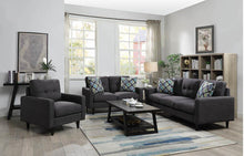 Load image into Gallery viewer, Watsonville 3-piece Cushion Back Living Room Set Grey