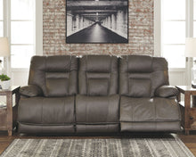 Load image into Gallery viewer, Wurstrow - Smoke - PWR REC Sofa with ADJ Headrest