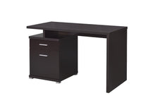 Load image into Gallery viewer, Irving Collection - Irving 2-drawer Office Desk With Cabinet Cappuccino