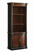 Load image into Gallery viewer, Gorman Collection - 3-tier Bookcase With Cabinet Espresso And Chestnut