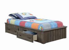 Load image into Gallery viewer, Napoleon Collection - Napoleon Twin Platform Bed With Storage Drawers Gunsmoke
