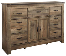 Load image into Gallery viewer, Trinell - Brown - Dresser with Fireplace Option