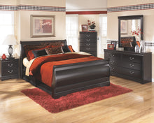 Load image into Gallery viewer, Huey Vineyard - Black - Two Drawer Night Stand