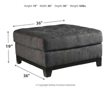 Load image into Gallery viewer, Reidshire - Steel - Oversized Accent Ottoman