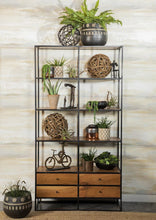 Load image into Gallery viewer, 4-drawer Etagere Natural Sheesham And Black