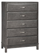 Load image into Gallery viewer, Caitbrook - Gray - Five Drawer Chest