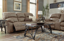 Load image into Gallery viewer, Dunwell - Driftwood - 3 Pc. - Power Reclining Sofa with Adjustable Headrest, Power Reclining Loveseat with CON/Adjustable Headrest, Power Rocker Reclining with Adjustable Headrest