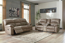 Load image into Gallery viewer, Dunwell - Driftwood - 2 Pc. - Power Reclining Sofa with Adjustable Headrest, Power Reclining Loveseat with CON/Adjustable HDRST