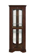 Load image into Gallery viewer, 5-shelf Corner Curio Cabinet Golden Brown