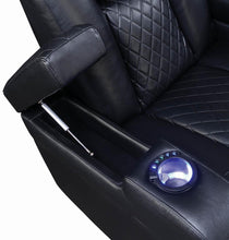 Load image into Gallery viewer, Delange Motion Collection - Black - Delange Power^2 Recliner With Headrest Black