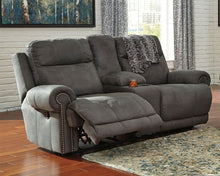 Load image into Gallery viewer, Austere - Gray - DBL Rec Loveseat w/Console
