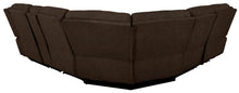 Load image into Gallery viewer, Brown - Belize 6-piece Pillow Top Arm Power Sectional Brown