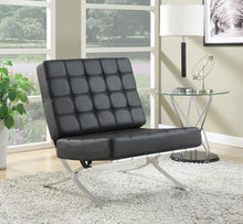 Load image into Gallery viewer, Accents : Chairs - Black - Armless Upholstered Accent Chair Black