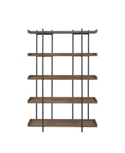 Load image into Gallery viewer, Lawtey Collection - Lawtey 5-shelf Bookcase Aged Walnut