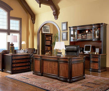 Load image into Gallery viewer, Gorman Collection - Gorman 5-drawer Executive Desk Espresso And Chestnut