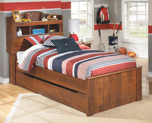 Load image into Gallery viewer, Barchan - Medium Brown - Full Bookcase Bed with Trundle