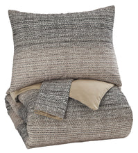 Load image into Gallery viewer, Arturo - Natural/Charcoal - King Duvet Cover Set
