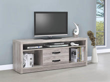 Load image into Gallery viewer, 2-drawer Tv Console Grey Driftwood