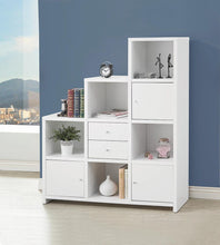 Load image into Gallery viewer, Home Office : Bookcases - Bookcase With Cube Storage Compartments White