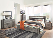 Load image into Gallery viewer, Cazenfeld - Black/Gray - 5 Pc. - Dresser, Mirror, Queen Panel Bed