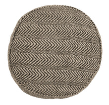 Load image into Gallery viewer, Chevron - Natural/Black - Pouf