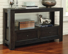 Load image into Gallery viewer, Gavelston - Rubbed Black - Sofa Table