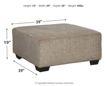 Load image into Gallery viewer, Ballinasloe - Platinum - Oversized Accent Ottoman