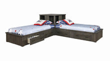 Load image into Gallery viewer, Napoleon Collection - Napoleon Twin Platform Bed With Storage Drawers Gunsmoke