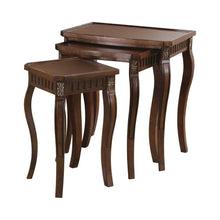 Load image into Gallery viewer, 3-piece Curved Leg Nesting Tables Warm Brown