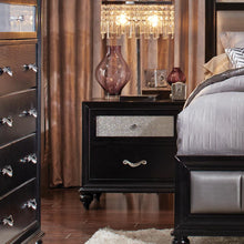 Load image into Gallery viewer, Barzini Bedroom Collection - Barzini 2-drawer Rectangular Nightstand Black