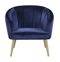 Load image into Gallery viewer, Blue - Upholstered Sloped Arm Accent Chair Blue