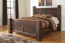 Load image into Gallery viewer, Quinden - Dark Brown - Queen Poster Headboard Panel