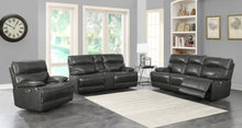 Load image into Gallery viewer, Stanford Motion Collection - Charcoal - Stanford 3-piece Power Living Room Set Charcoal