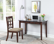 Load image into Gallery viewer, Newton Collection - Tan - Newton 2-piece Writing Desk Set Chestnut And Tan