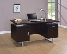 Load image into Gallery viewer, Glavan Collection - Glavan Rectangular Storage Office Desk Cappuccino