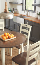 Load image into Gallery viewer, Woodanville - Cream/Brown - Round DRM Drop Leaf Table