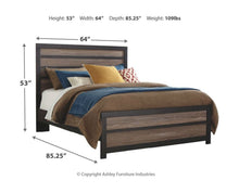Load image into Gallery viewer, Harlinton - Warm Gray/Charcoal - 5 Pc. - Dresser, Mirror, Queen Panel Bed
