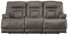 Load image into Gallery viewer, Wurstrow - Smoke - PWR REC Sofa with ADJ Headrest