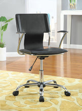 Load image into Gallery viewer, Home Office : Chairs - Black - Adjustable Height Office Chair Black And Chrome