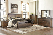 Load image into Gallery viewer, Lakeleigh - Brown - 4 Pc. - California King Panel Bed, Nightstand