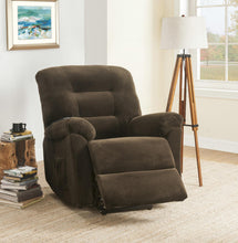 Load image into Gallery viewer, Living Room : Power Lift Recliner - Chocolate - Upholstered Power Lift Recliner Chocolate
