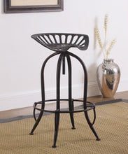 Load image into Gallery viewer, Adjustable Height Bar Stool Antique Black