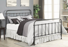 Load image into Gallery viewer, Livingston Collection - Livingston Eastern King Panel Metal Bed Dark Bronze