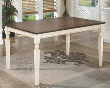 Load image into Gallery viewer, Whitesburg - Brown/Cottage White - Rectangular Dining Room Table