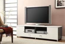 Load image into Gallery viewer, Living Room : Tv Consoles - 2-drawer Tv Console White And Grey
